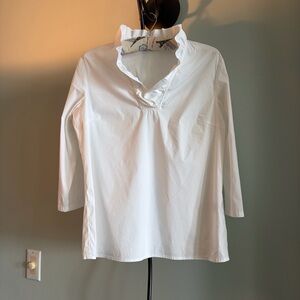 J. MC LAUGHLIN 
RUFFLE PULLOVER TOP